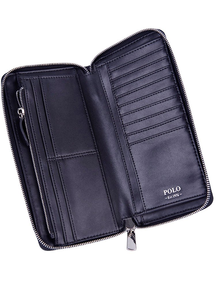 Polo Signature Travel Travel Wallet | Black - KaryKase