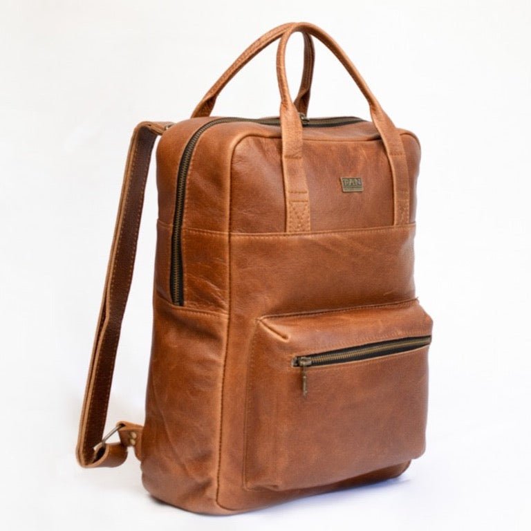 Tan Leather Goods - Charlie Backpack | Pecan - KaryKase