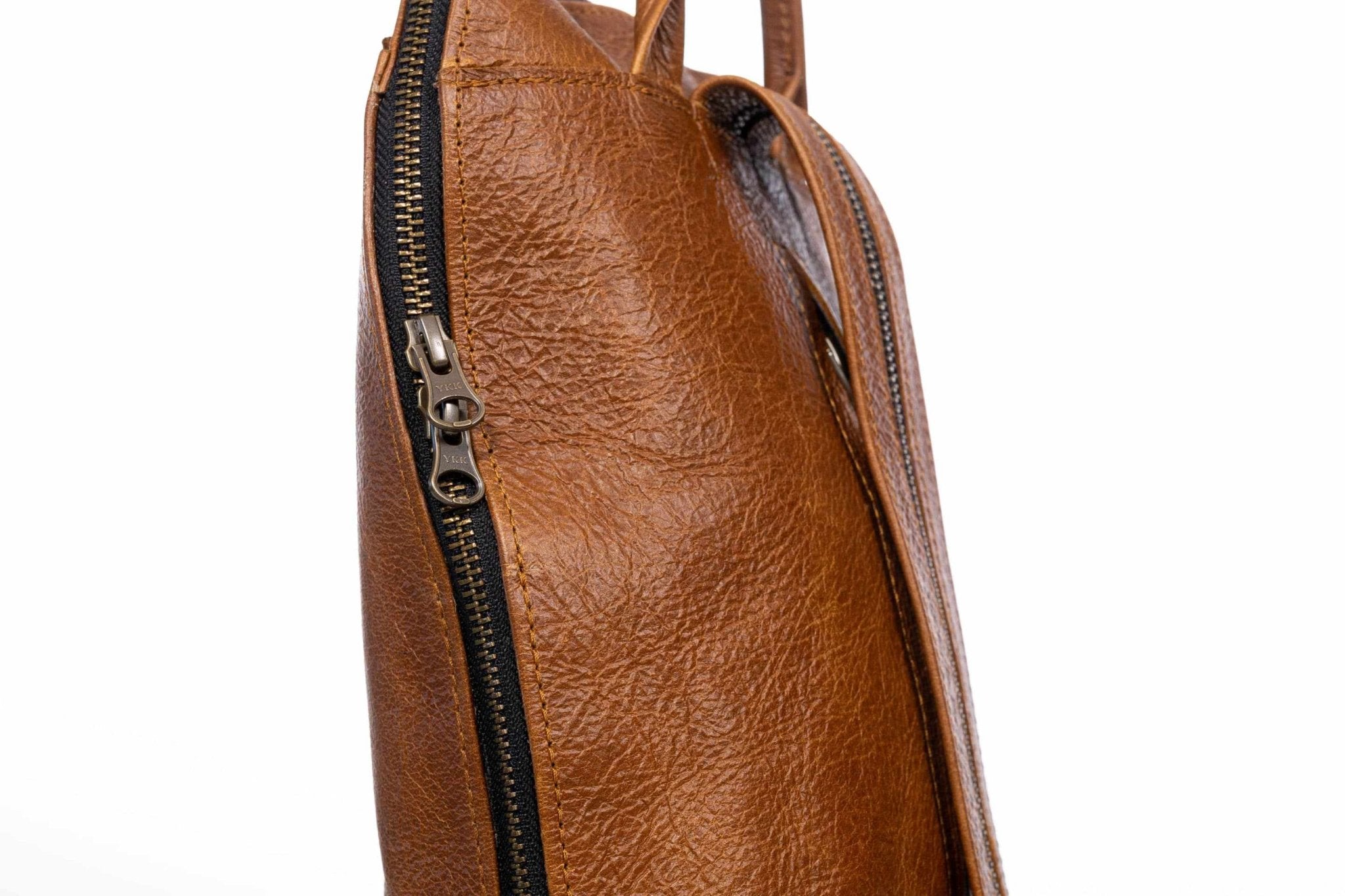 Tan Leather Goods - Olivia Leather Backpack | Pecan - KaryKase