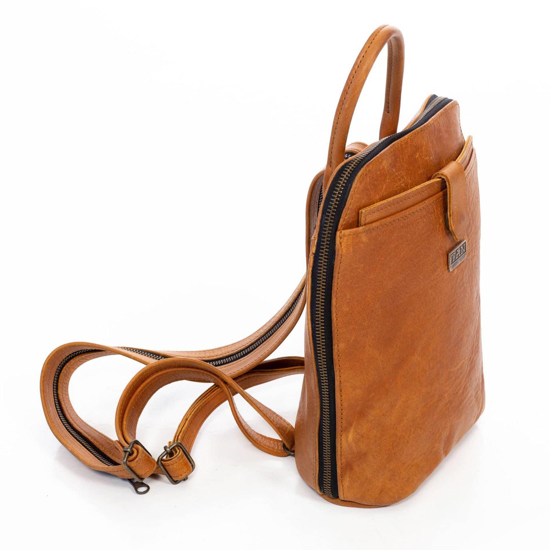 Tan Leather Goods - Olivia Leather Backpack | Toffee - KaryKase