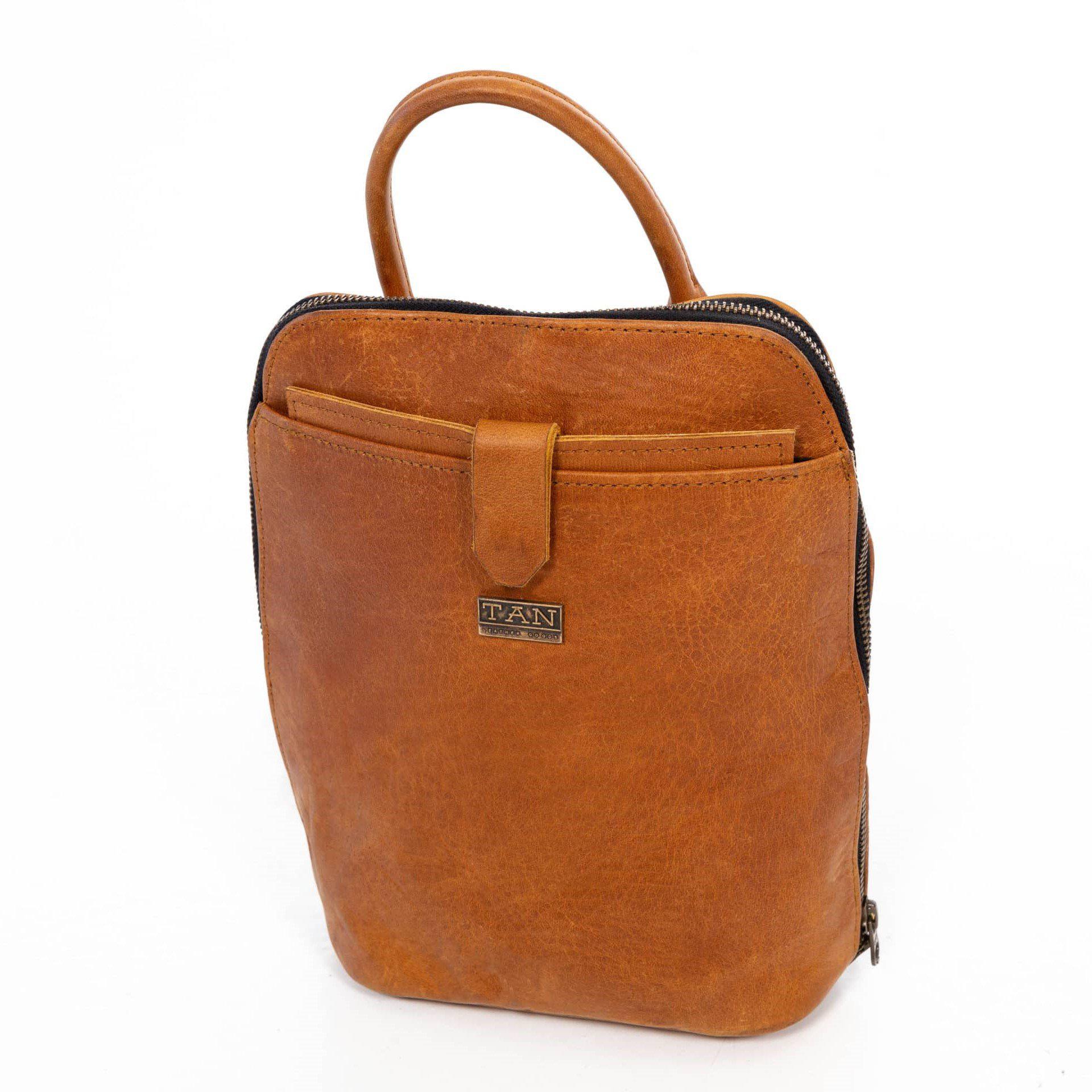 Tan Leather Goods - Olivia Leather Backpack | Toffee - KaryKase