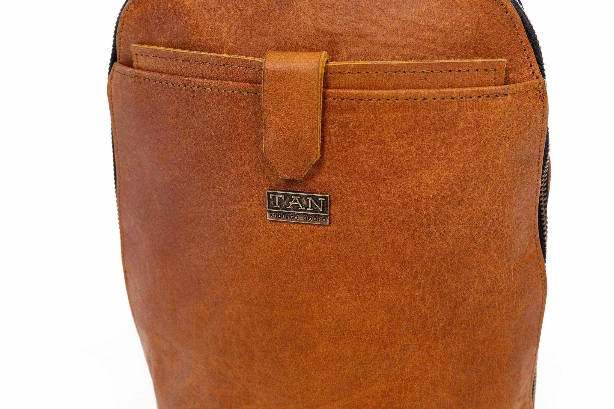 Tan Leather Goods - Olivia Leather Backpack | Toffee - KaryKase