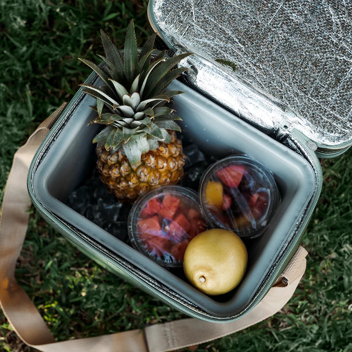 Thandana Canvas & Leather Big Lunch Box Cooler - KaryKase