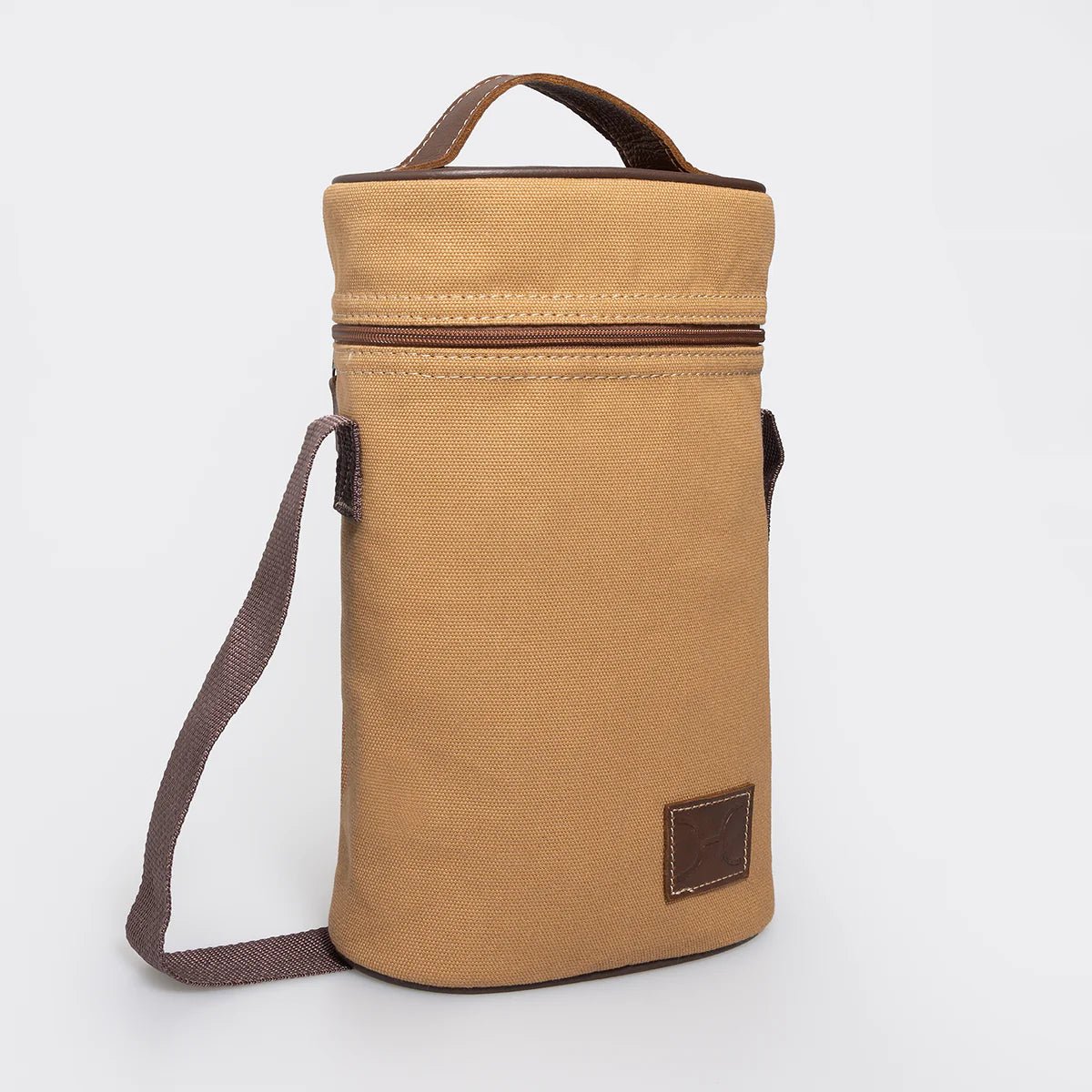 Thandana Canvas & Leather Double Carry Wine Cooler - KaryKase