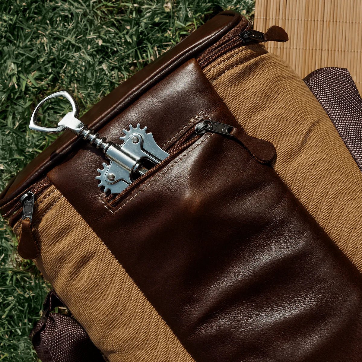 Thandana Canvas & Leather Long Tom Wine Cooler - KaryKase