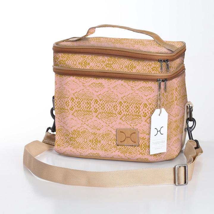 Thandana Laminated Fabric Double Decker Cooler Bag - KaryKase