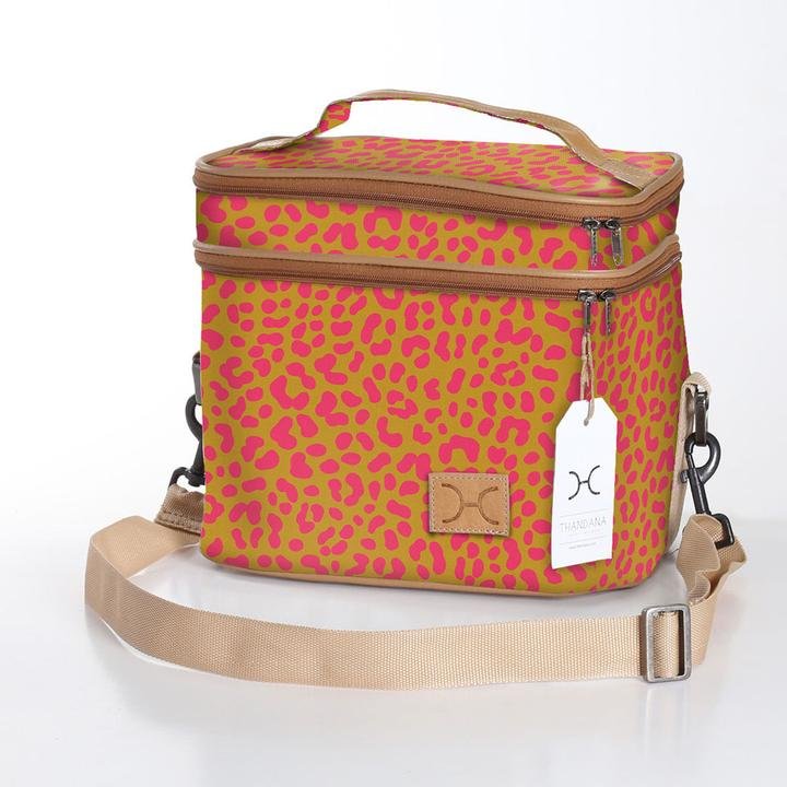 Thandana Laminated Fabric Double Decker Cooler Bag - KaryKase