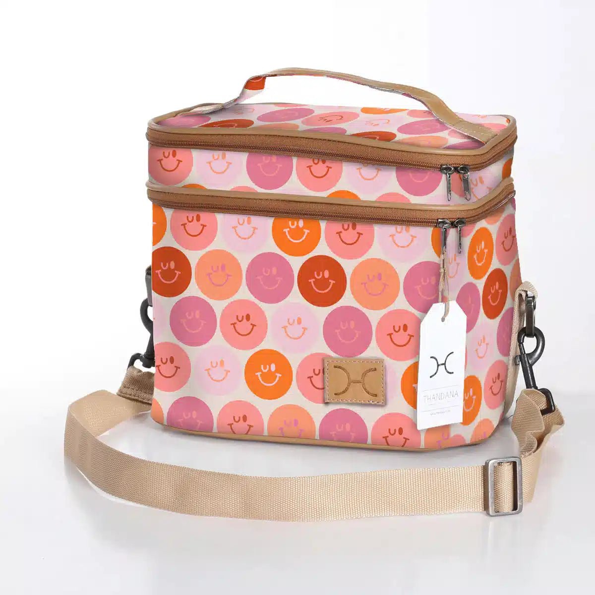 Thandana Laminated Fabric Double Decker Cooler Bag - KaryKase