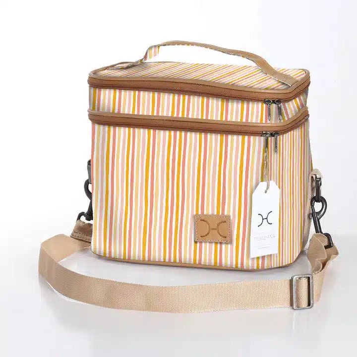 Thandana Laminated Fabric Double Decker Cooler Bag - KaryKase