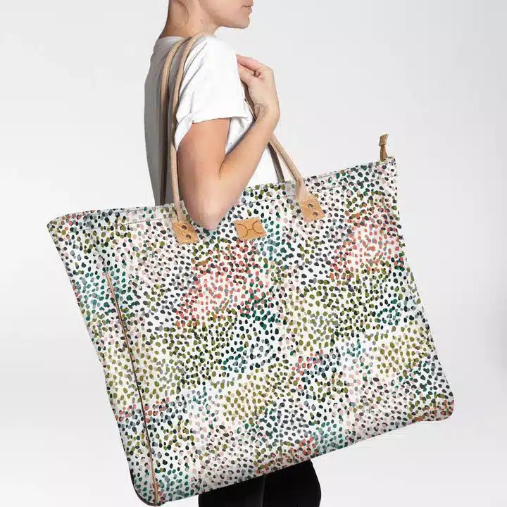 Thandana Laminated Fabric Jumbo Beach Bag - KaryKase