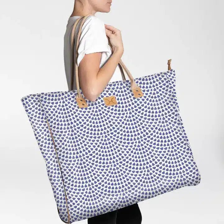 Thandana Laminated Fabric Jumbo Beach Bag - KaryKase