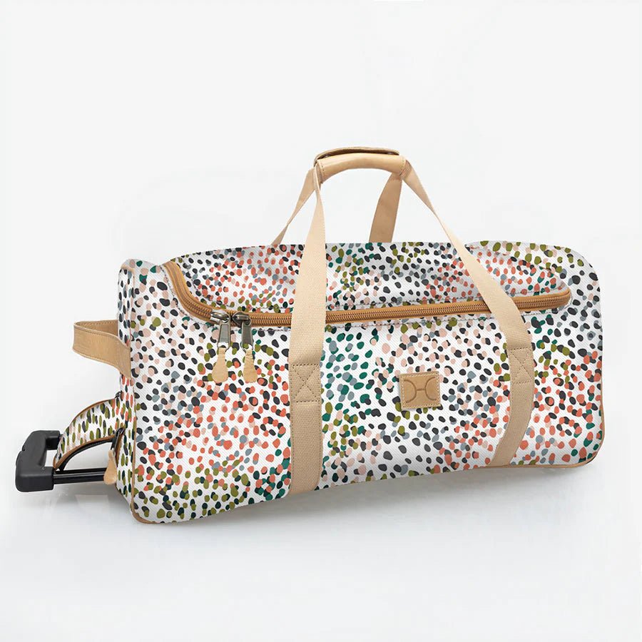 Thandana Laminated Fabric Kids Wheeled Duffel Bag - KaryKase