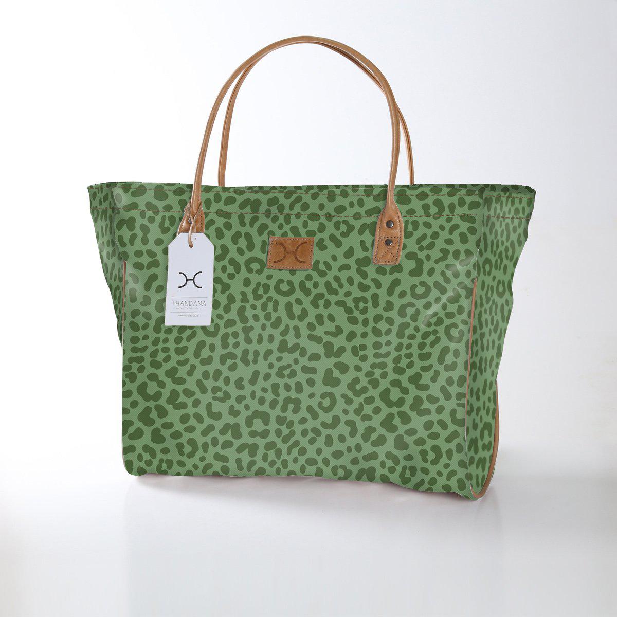 Thandana Laminated Fabric Medium Beach Bag - KaryKase