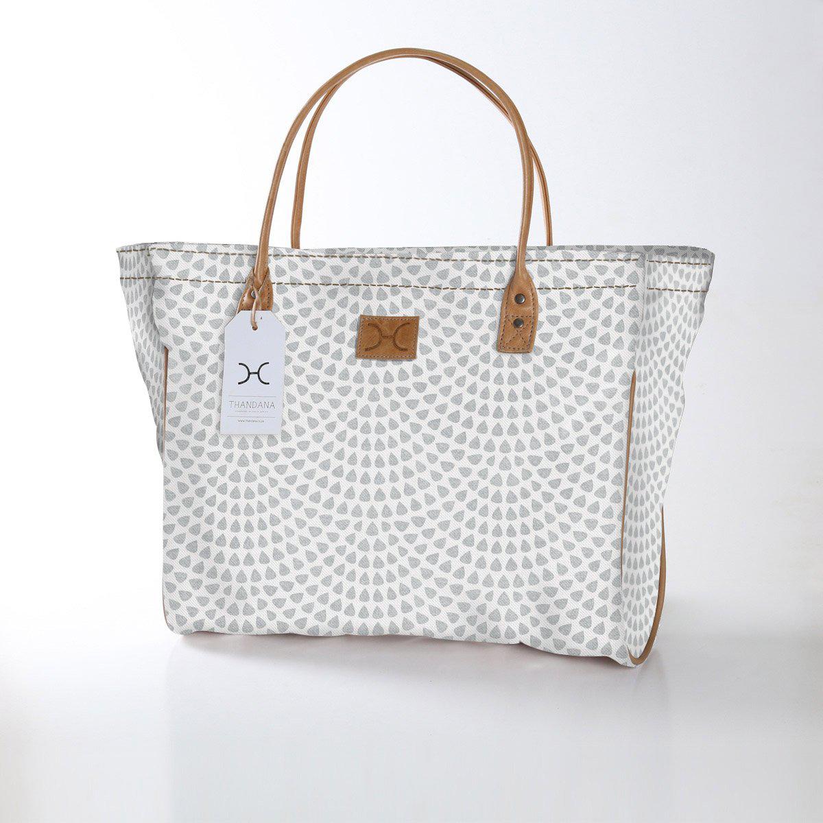 Thandana Laminated Fabric Medium Beach Bag - KaryKase