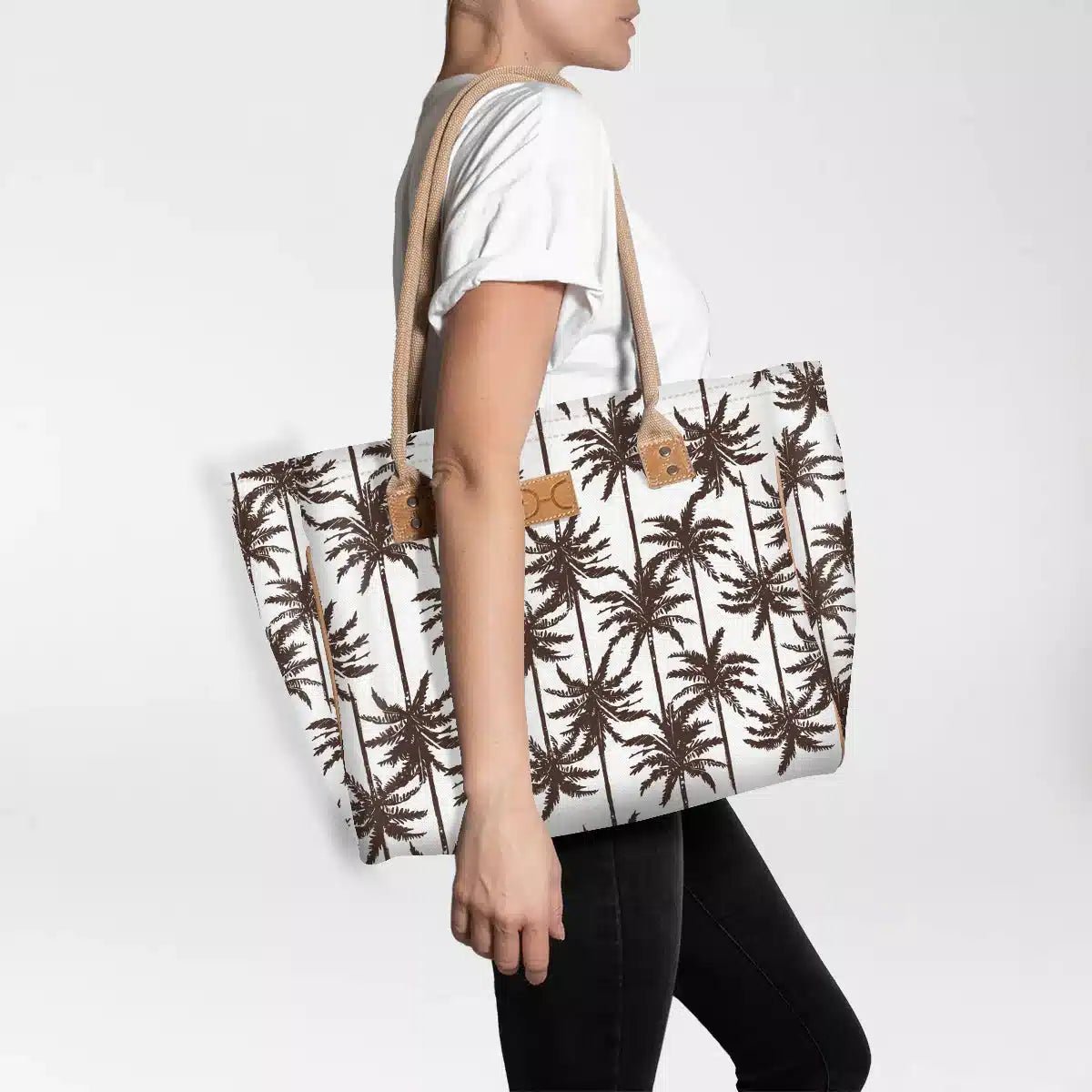 Thandana Laminated Fabric Medium Beach Bag - KaryKase