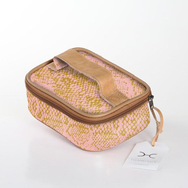 Thandana Laminated Fabric Single Toiletry Case - KaryKase