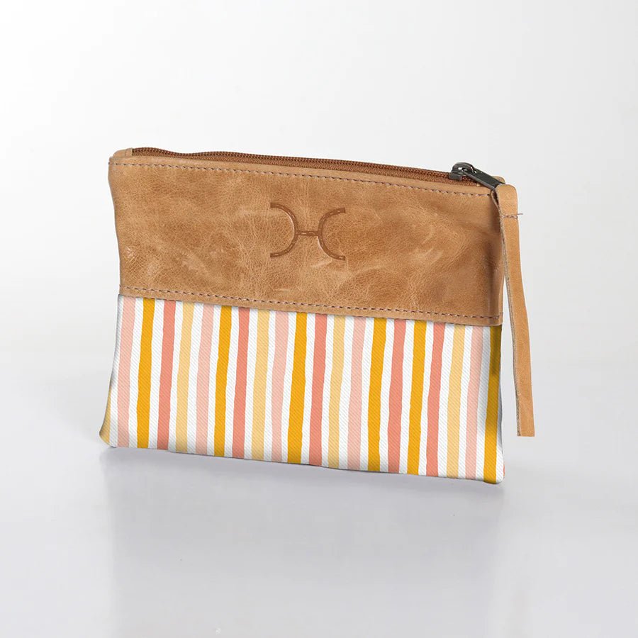 Thandana Laminated Fabric With Leather Pouch | New Designs - KaryKase