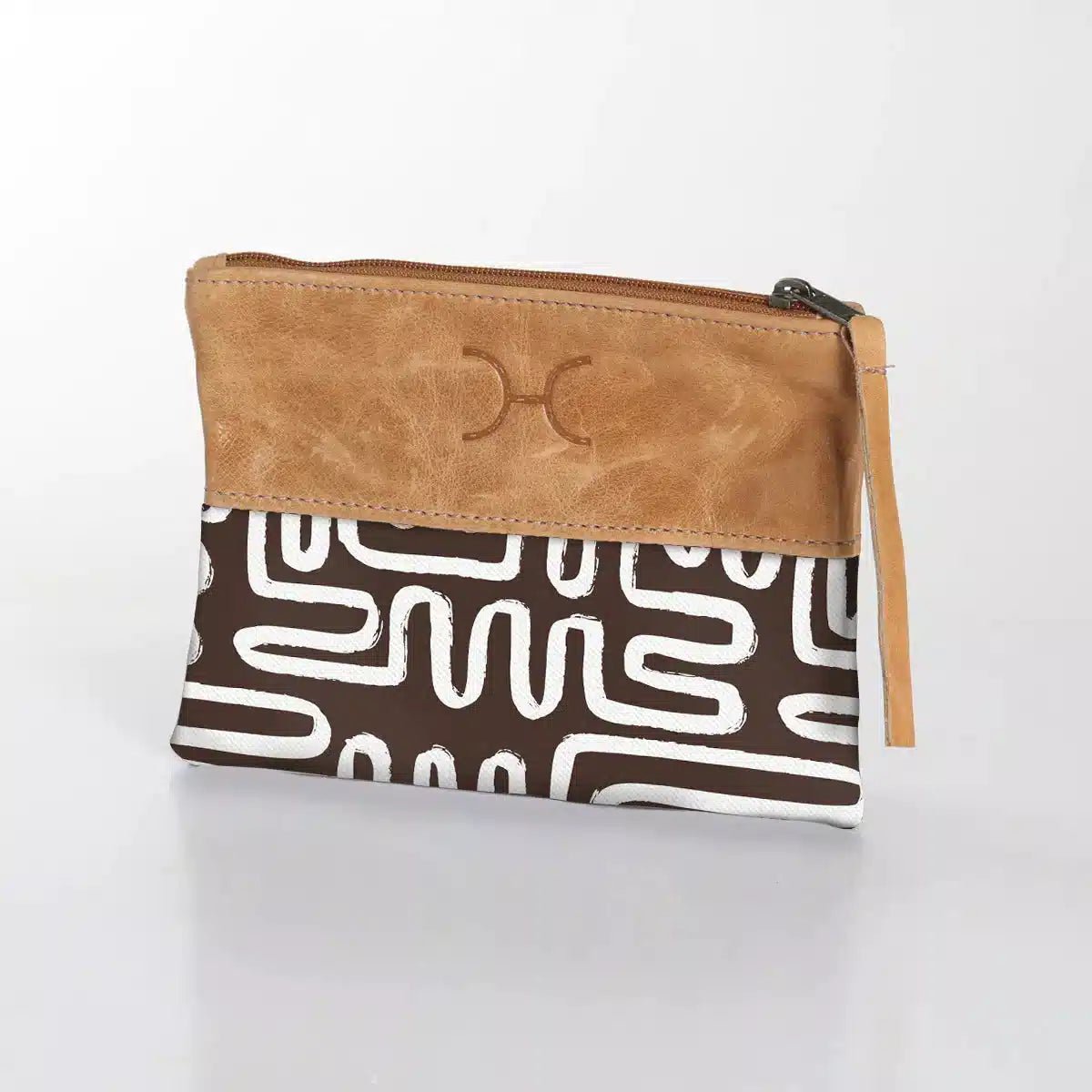 Thandana Laminated Fabric With Leather Pouch | New Designs - KaryKase