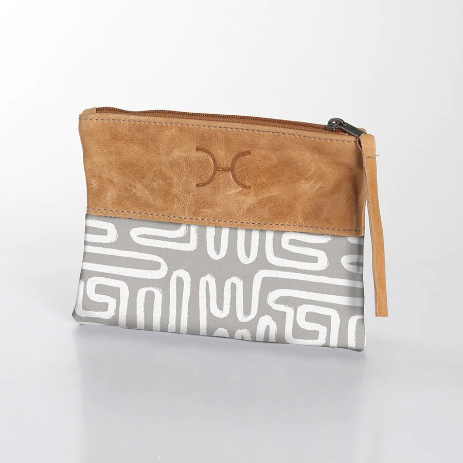 Thandana Laminated Fabric With Leather Pouch | New Designs - KaryKase