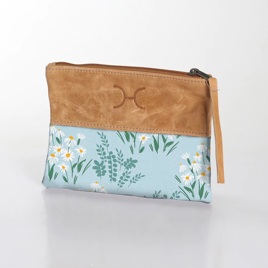 Thandana Laminated Fabric With Leather Pouch | New Designs - KaryKase