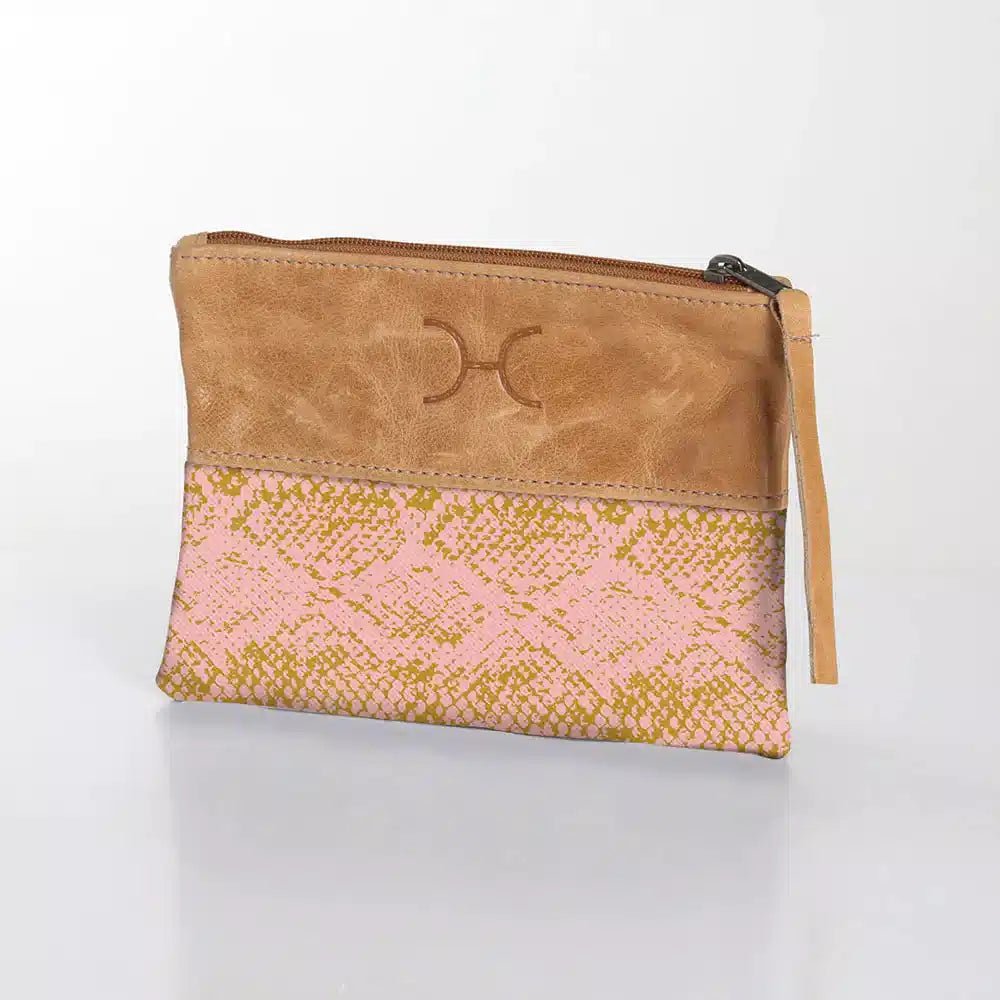 Thandana Laminated Fabric With Leather Pouch | New Designs - KaryKase