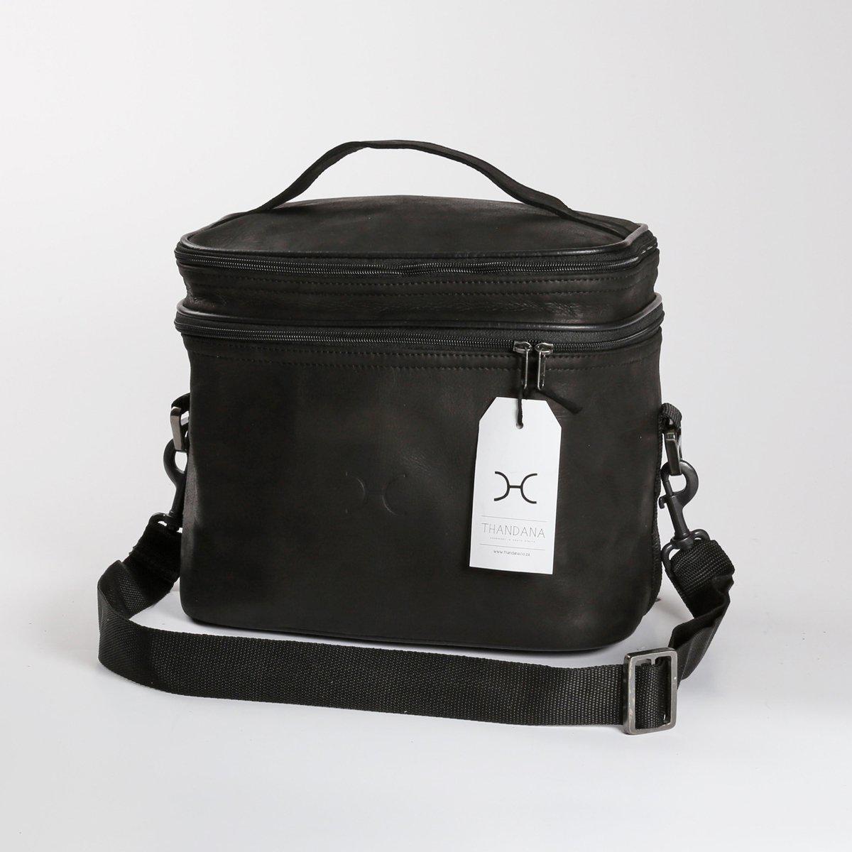 Thandana Leather Double Decker Cooler Bag - KaryKase