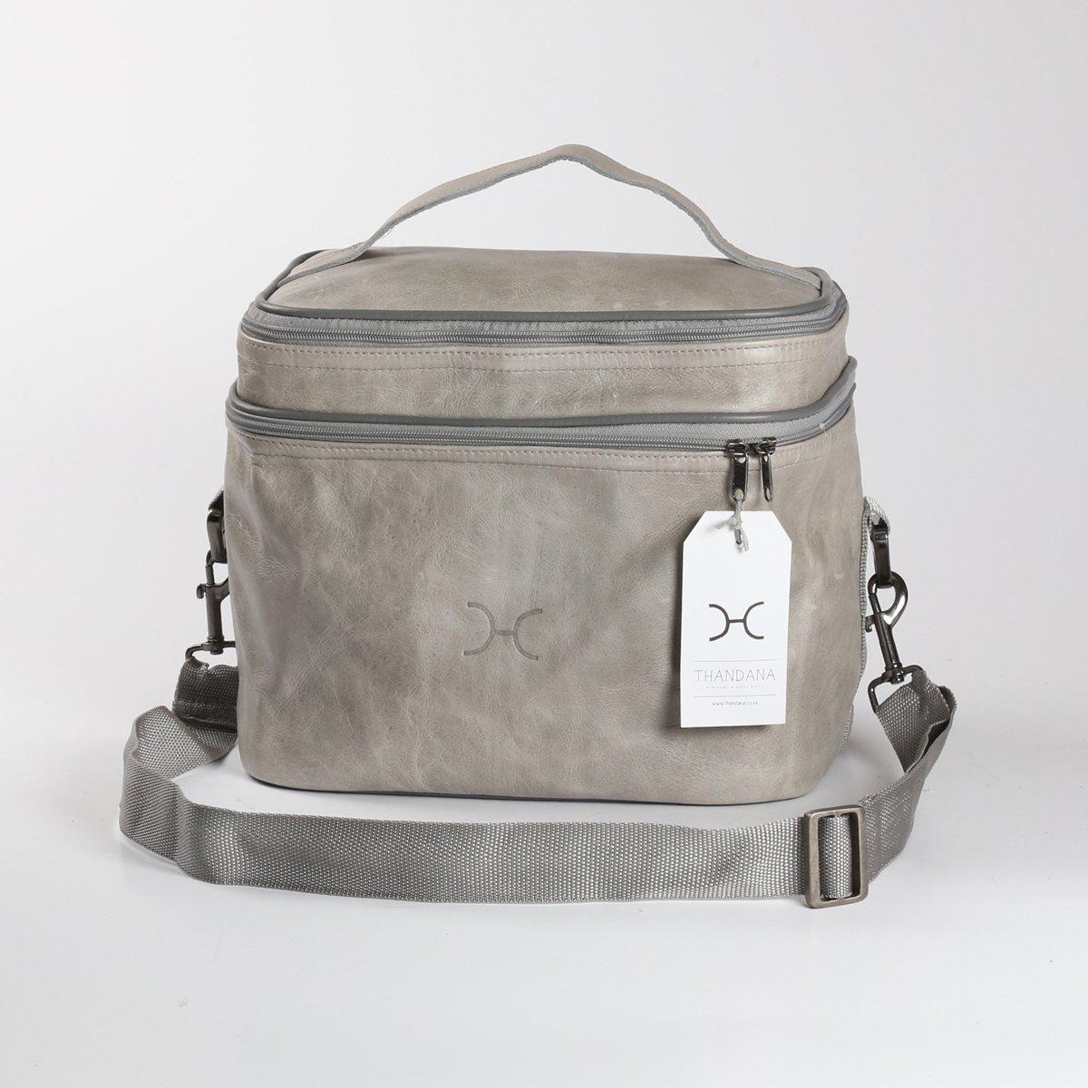 Thandana Leather Double Decker Cooler Bag - KaryKase