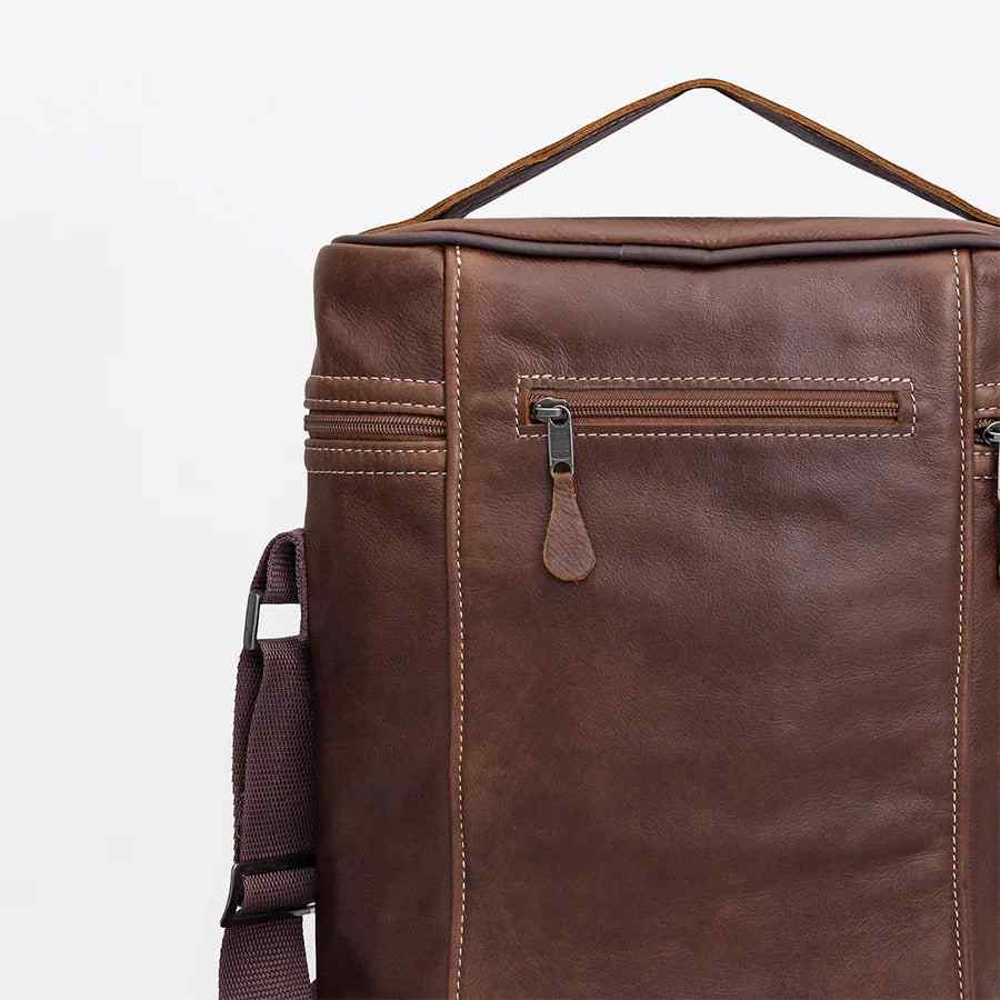 Thandana Leather Jumbo Wine Cooler Carry Bag - KaryKase