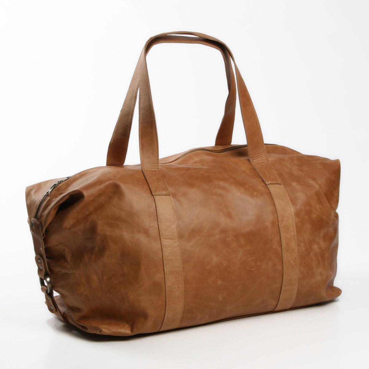 Thandana Masai Leather Carrier Luggage Bag - KaryKase