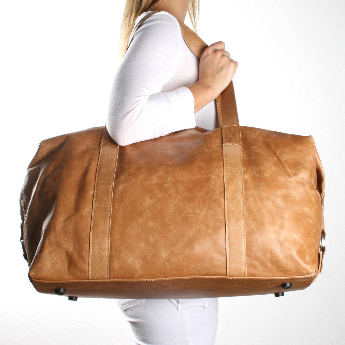 Thandana Masai Leather Carrier Luggage Bag - KaryKase