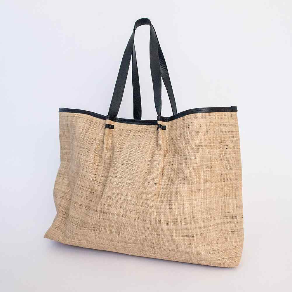 Thandana Megan Weave & Leather Beach Bag - KaryKase