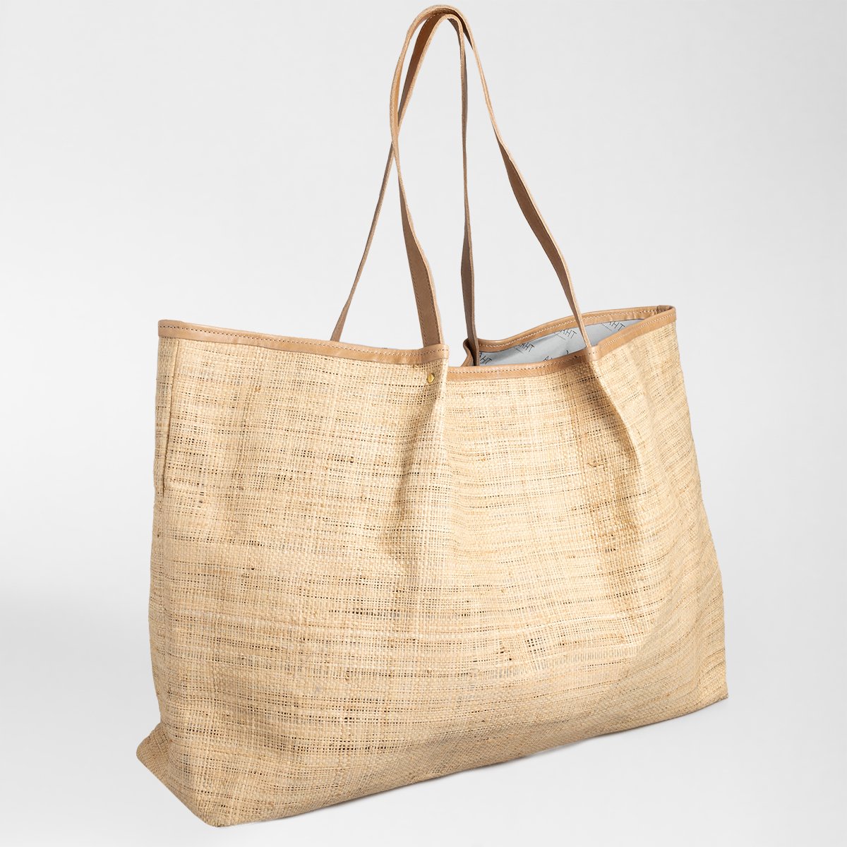 Thandana Megan Weave & Leather Beach Bag - KaryKase