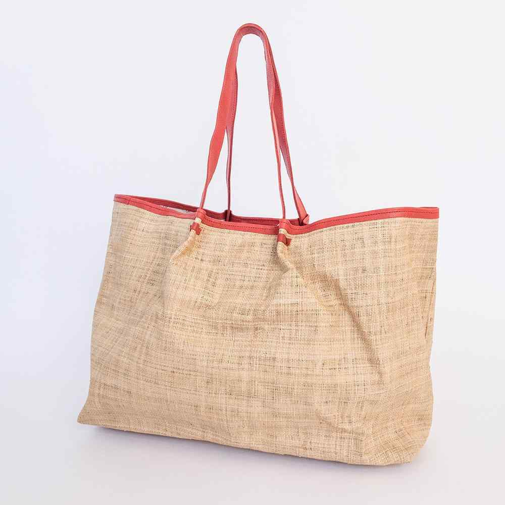 Thandana Megan Weave & Leather Beach Bag - KaryKase