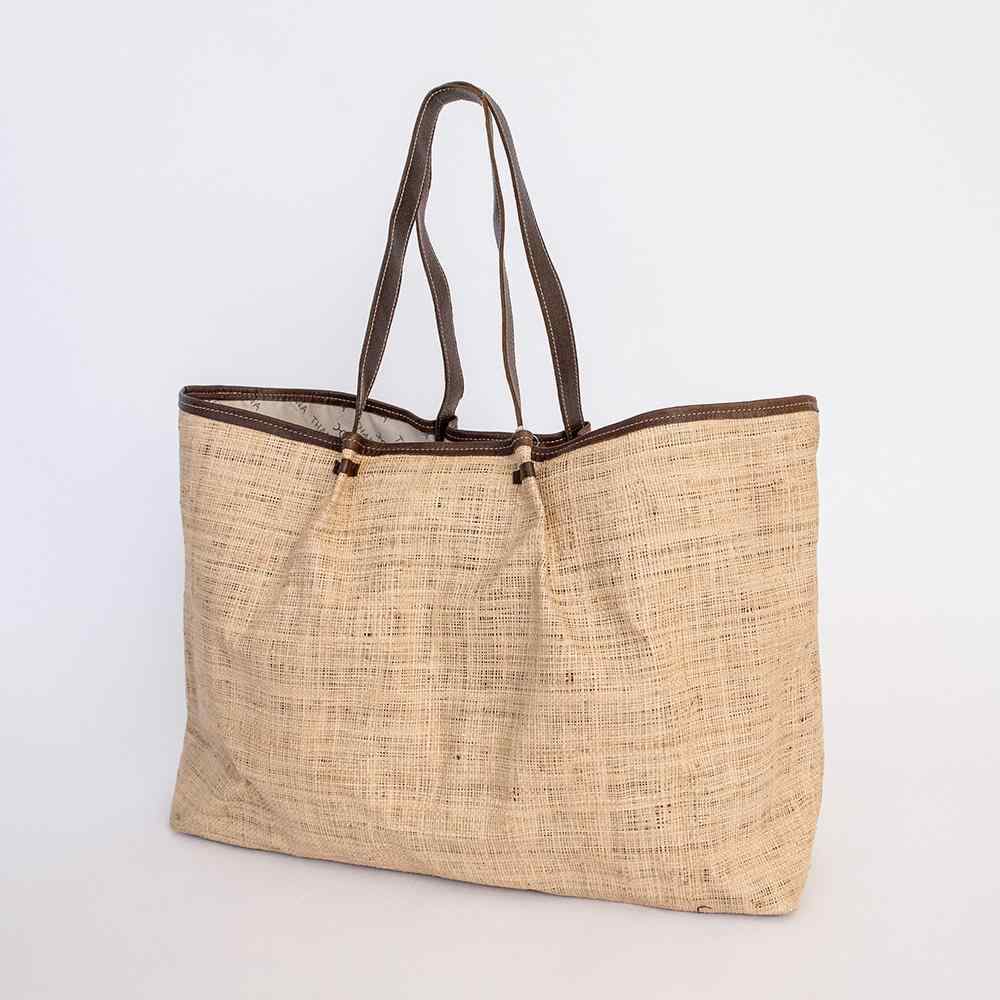 Thandana Megan Weave & Leather Beach Bag - KaryKase