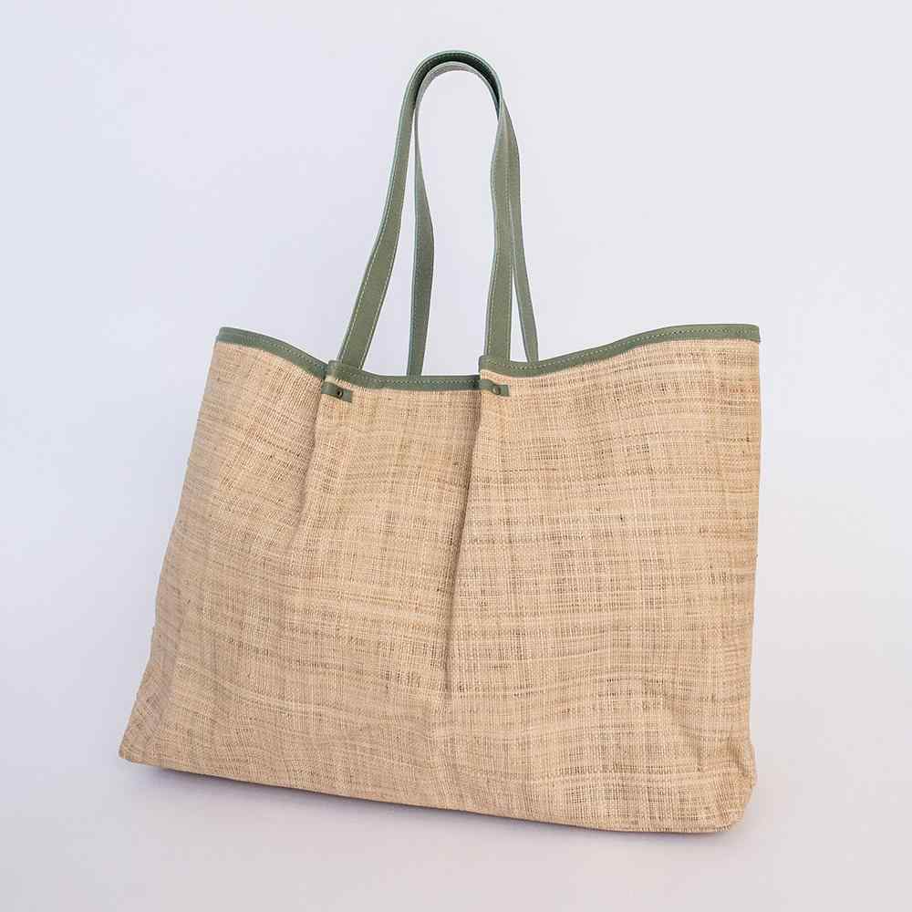 Thandana Megan Weave & Leather Beach Bag - KaryKase