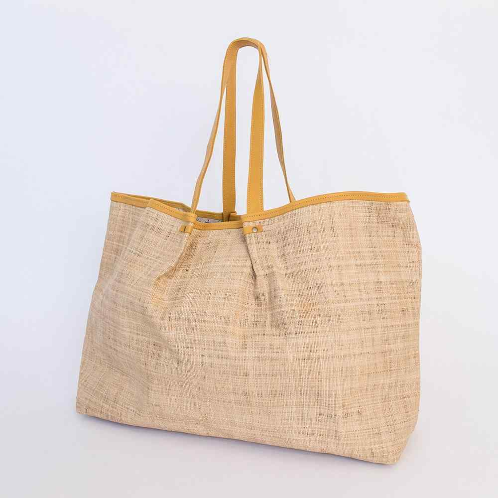 Thandana Megan Weave & Leather Beach Bag - KaryKase