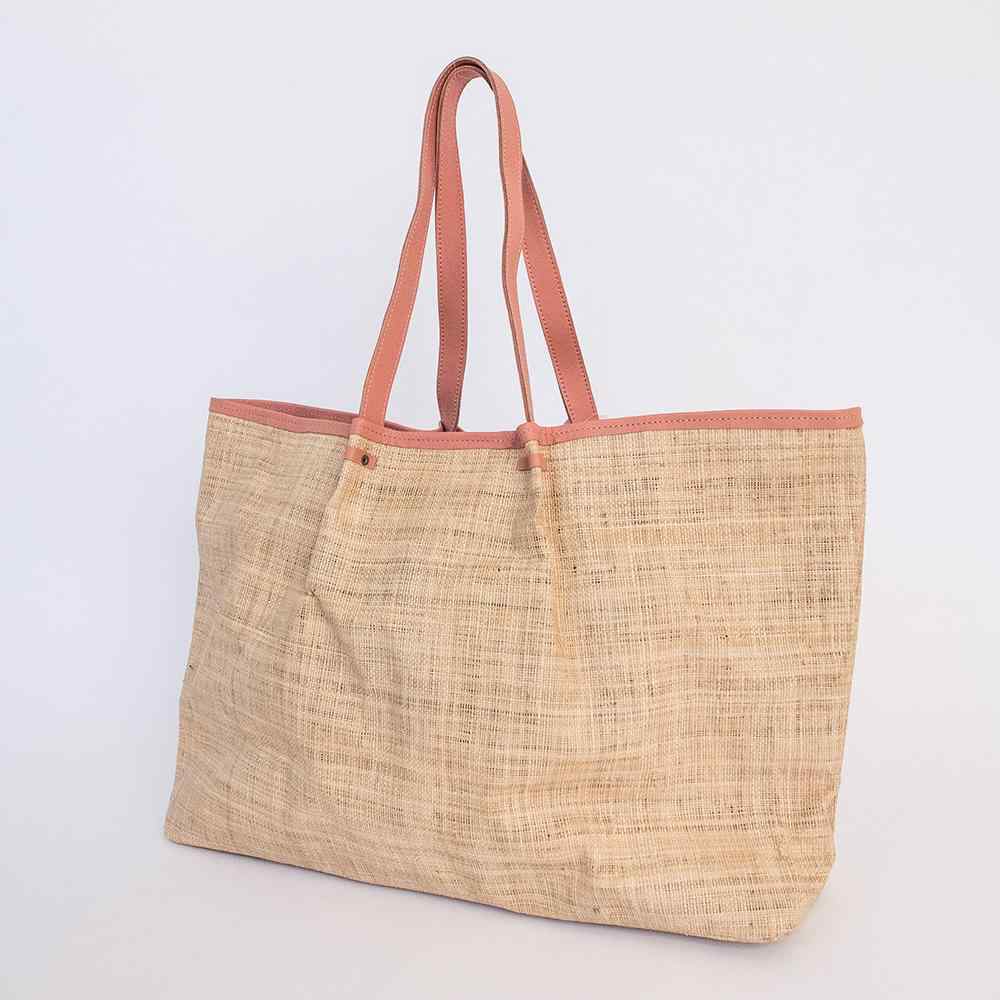 Thandana Megan Weave & Leather Beach Bag - KaryKase