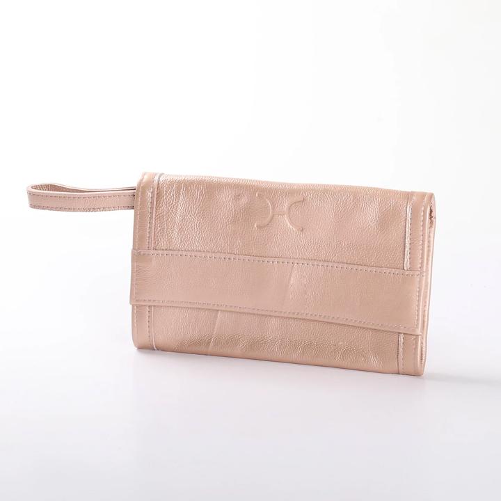 Thandana Metallic Leather Travel Wallet - KaryKase