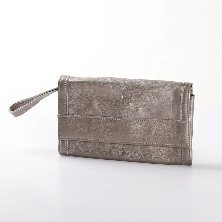 Thandana Metallic Leather Travel Wallet - KaryKase