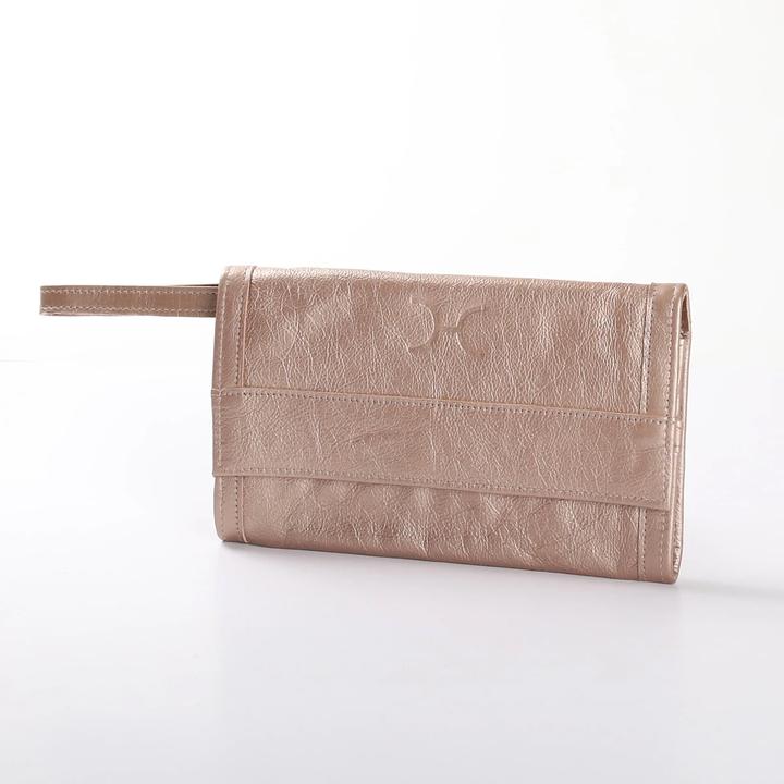 Thandana Metallic Leather Travel Wallet - KaryKase