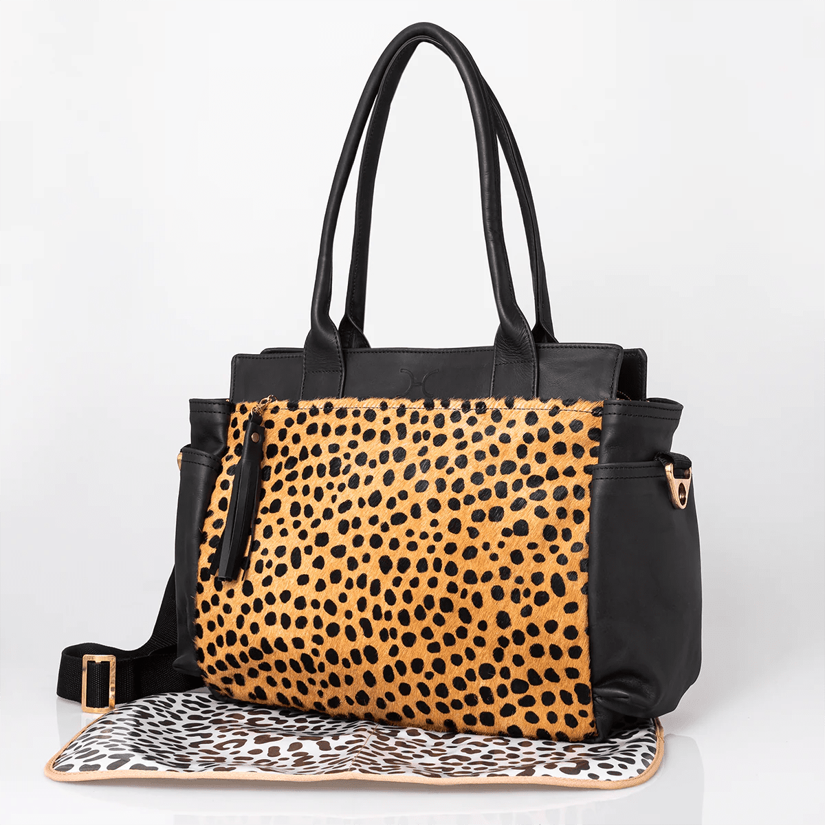 Thandana Noa Leather Handbag | Print Faux Fur - KaryKase