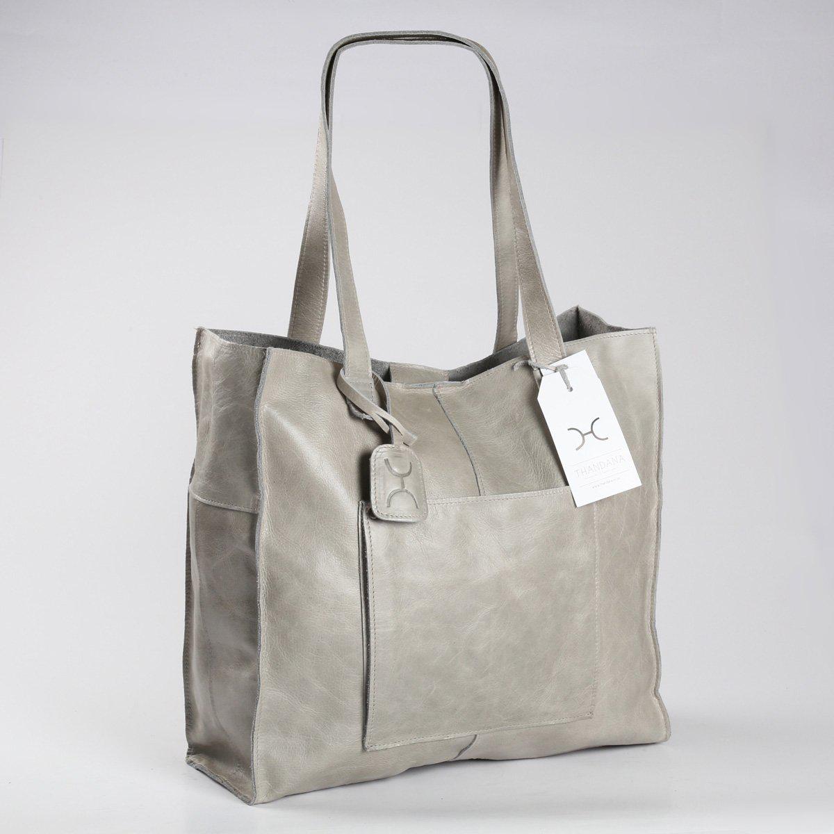 Thandana Zippered Tote Leather Handbag - KaryKase