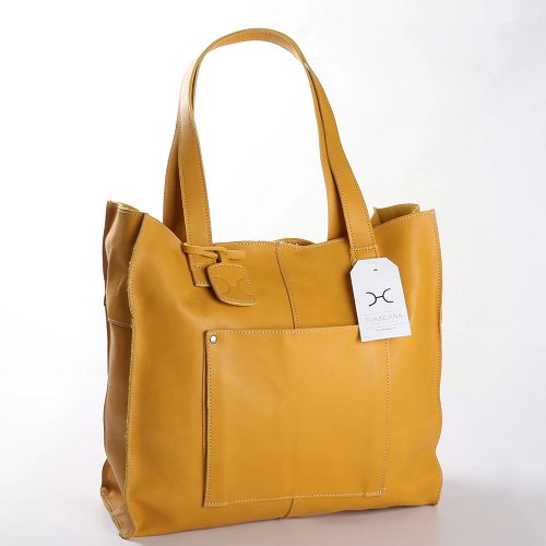 Thandana Zippered Tote Leather Handbag - KaryKase