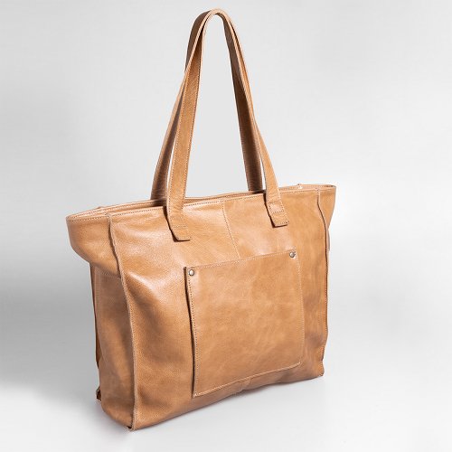 Thandana Zippered Tote Leather Handbag - KaryKase