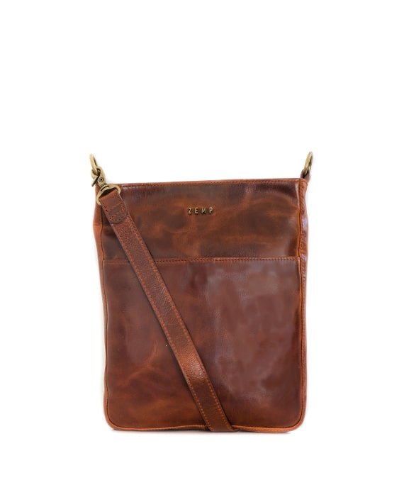 Zemp Boston Cross Body Bag | Chestnut - KaryKase