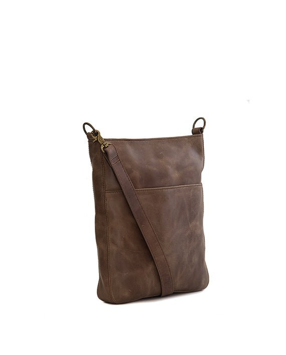 Zemp Boston Cross Body Bag | Waxy Brown - KaryKase