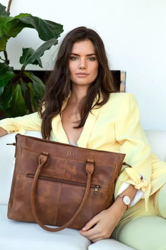 Zemp Casablanca 13” Tote | Waxy Caramel - KaryKase