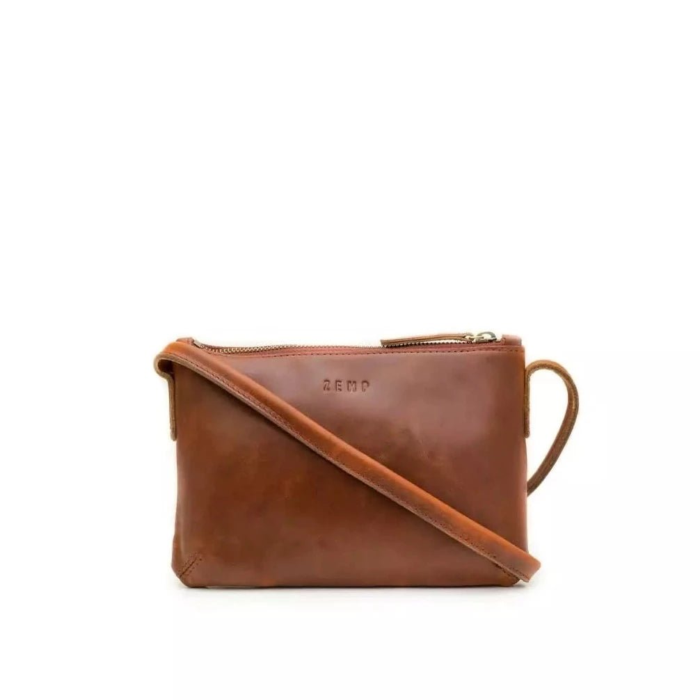 Zemp Harlem Sling Cross Body Bag | Chestnut - KaryKase