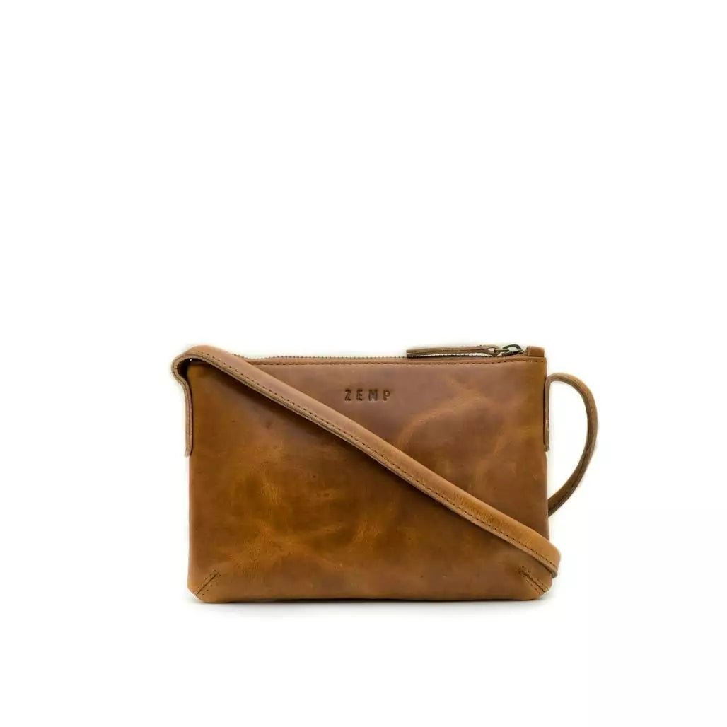 Zemp Harlem Sling Cross Body Bag | Waxy Tan - KaryKase