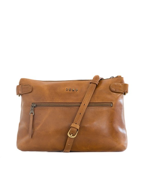 Zemp Ibiza Cross Body Bag | Waxy Tan - KaryKase